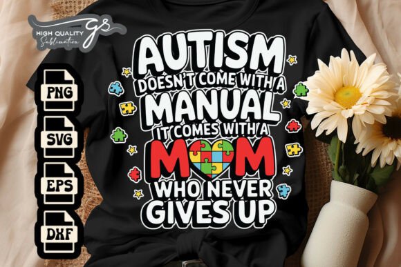 Autism Manual Mom Awareness SVG