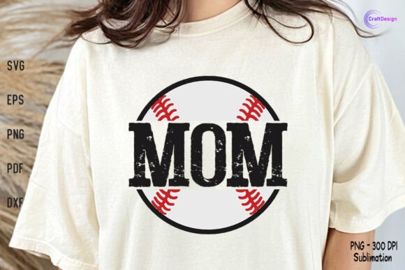Baseball Mom Shirt SVG PNG Mother’s Day