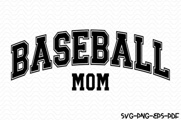 Baseball Mom Varsity SVG PNG Design