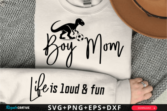 Boy Mom Sleeve SVG Design