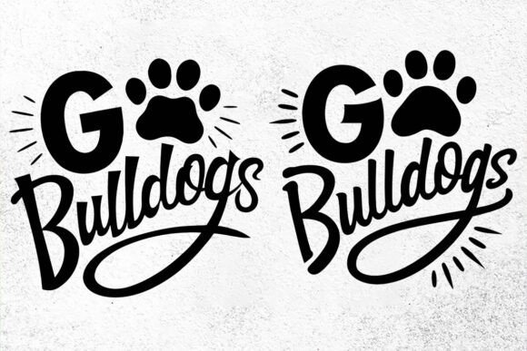 Go Bulldogs SVG: School Sports Team SVG