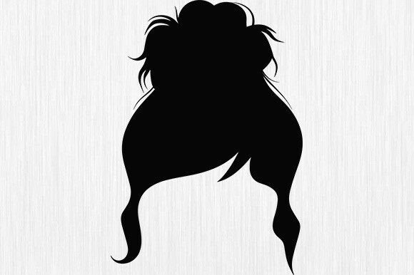 Hair SVG: Girl with Lashes SVG Mom Life
