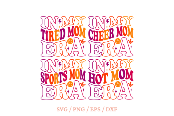 In My Cheer Mom Era Svg, Tired Mom Shirt