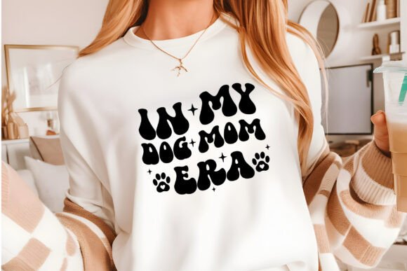 In My Dog Mom Era SVG, Wavy Text Dog,PNG