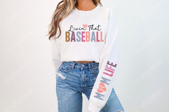 Livin That Baseball Mom Life PNG
