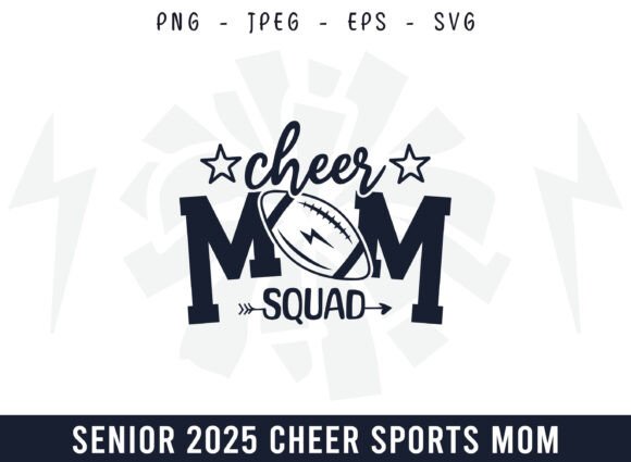 Proud Cheer Football Mom Squad Design