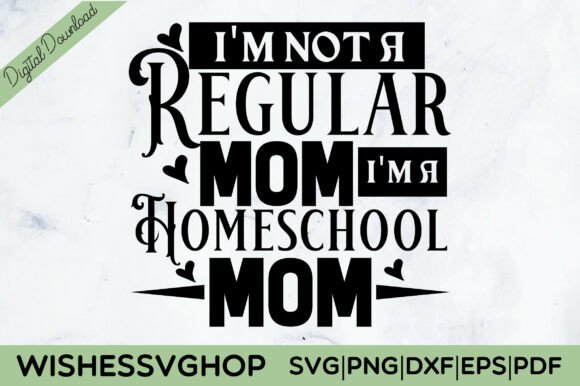 Regular Mom Homeschool SVG PNG